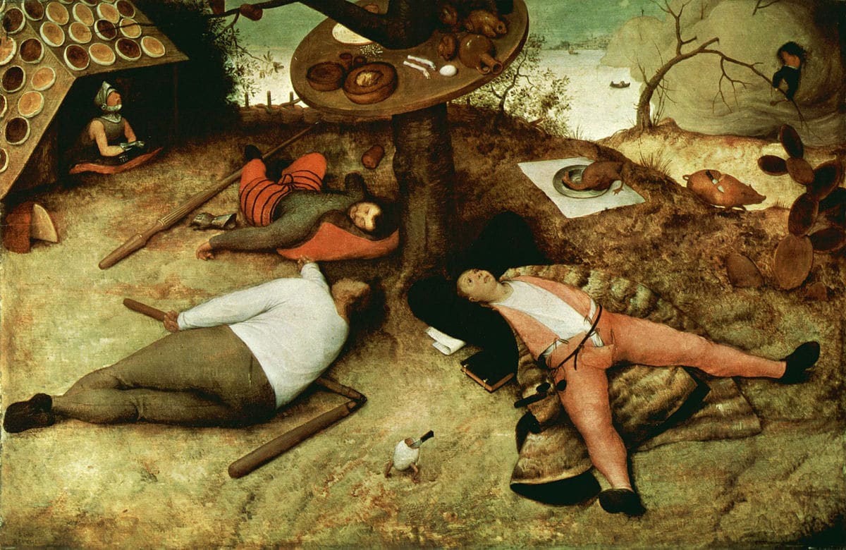 Le Pays de Cocagne - Pieter Brueghel l'Ancien